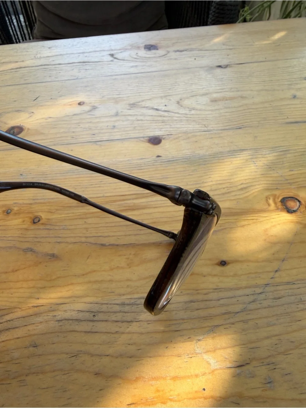 BLAKE KUWAHARA Brushed Brown Horn Eyeglasses Made in Japan BK1014 52-22